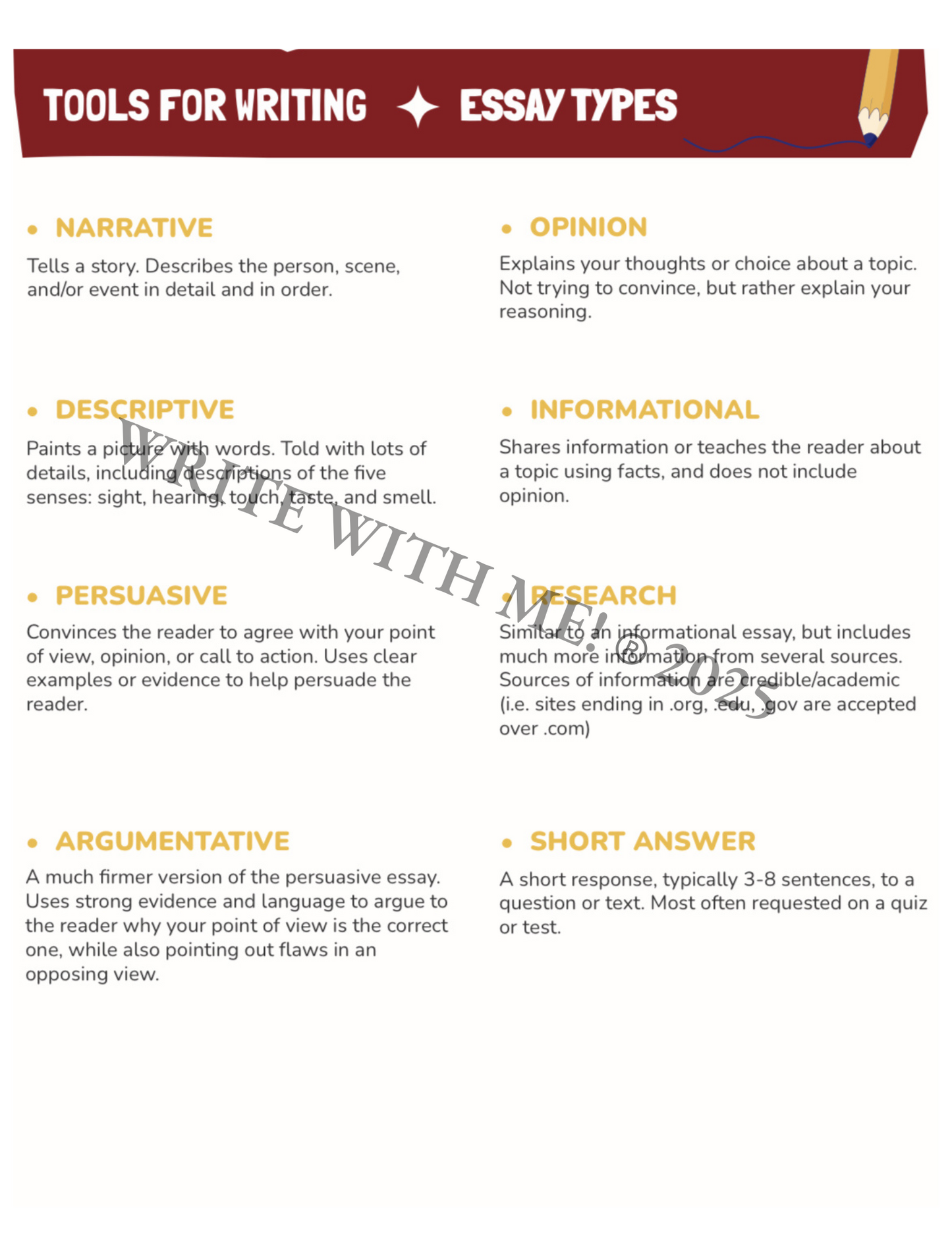 Write With Me! At Home Student Activity Workbook