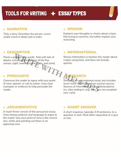 Write With Me! At Home Student Activity Workbook