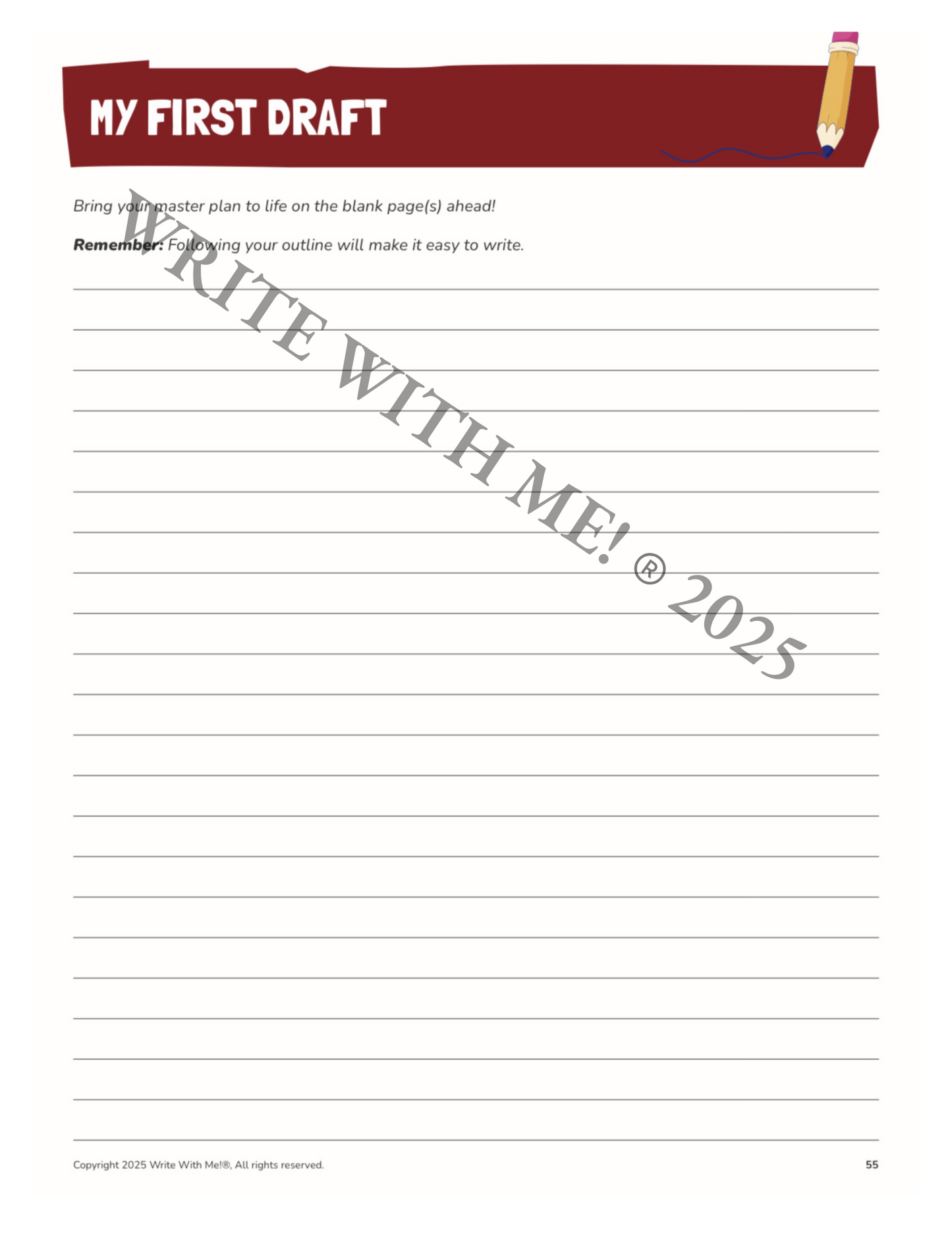 Write With Me! At Home Student Activity Workbook